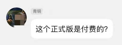 正式版付费谁会用？